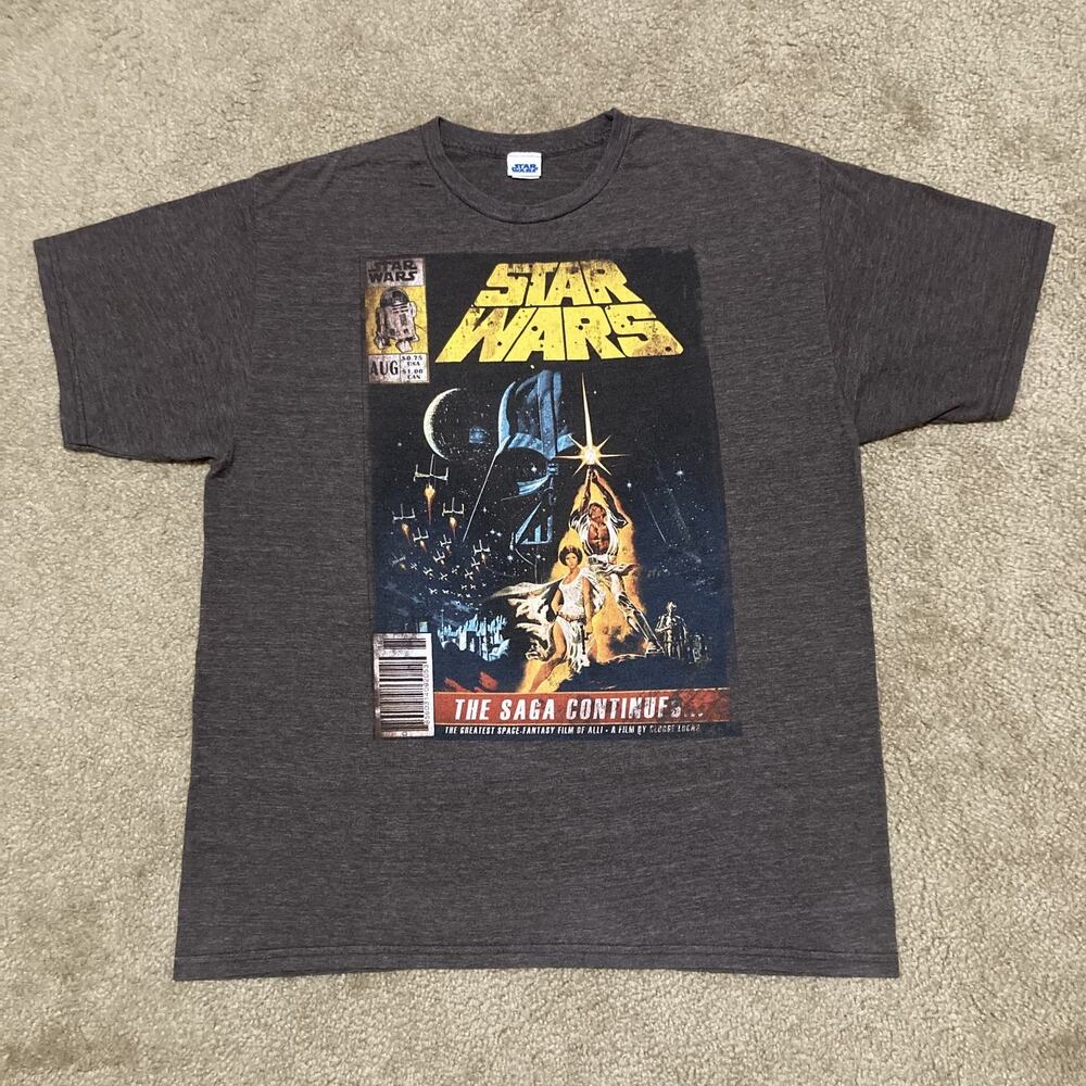 VTG Star Wars Shirt Episode IV A New Hope Retro Comic Book Cover Graphic Size XL